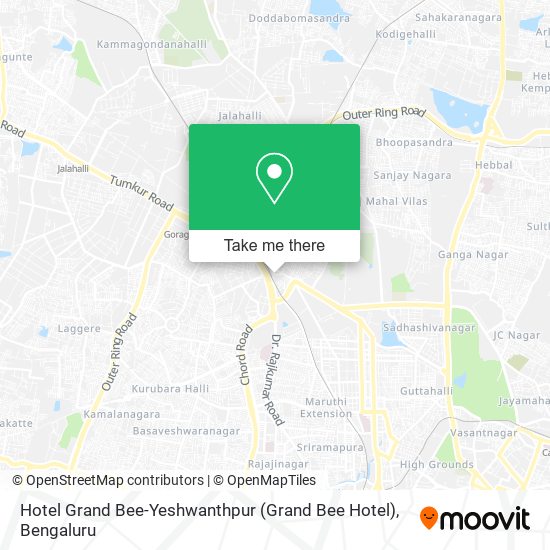 Hotel Grand Bee-Yeshwanthpur map
