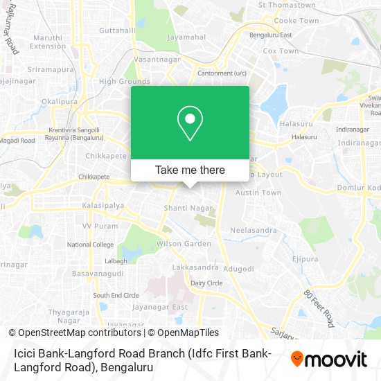 Icici Bank-Langford Road Branch (Idfc First Bank-Langford Road) map