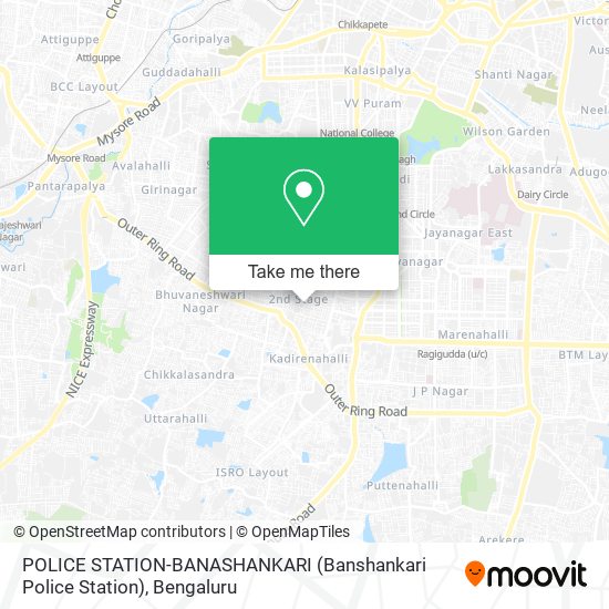 POLICE STATION-BANASHANKARI (Banshankari Police Station) map