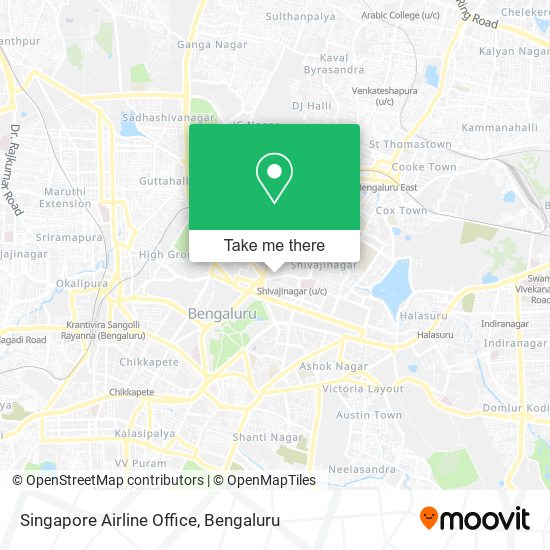 Singapore Airline Office map