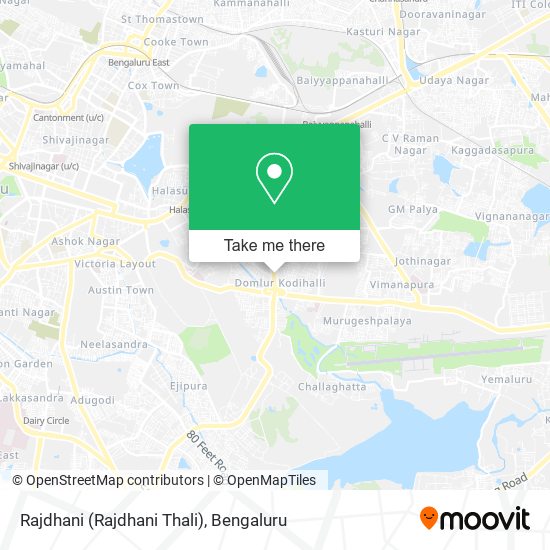 Rajdhani (Rajdhani Thali) map