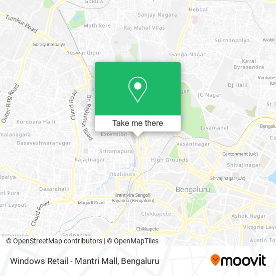 Windows Retail - Mantri Mall map