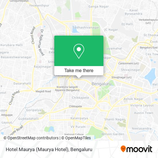 Hotel Maurya map