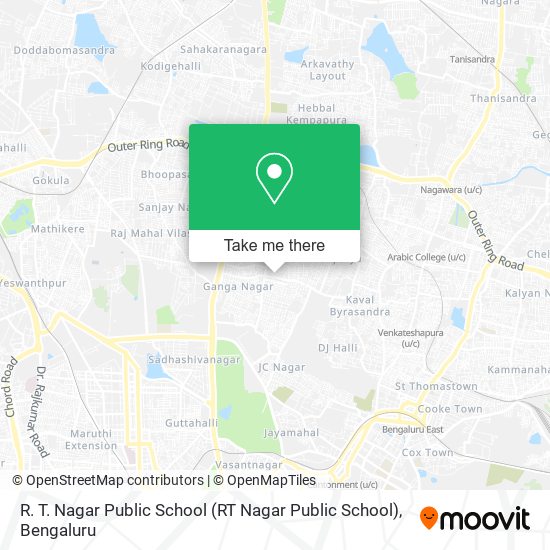 R. T. Nagar Public School (RT Nagar Public School) map