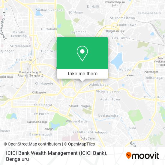 ICICI Bank Wealth Management map