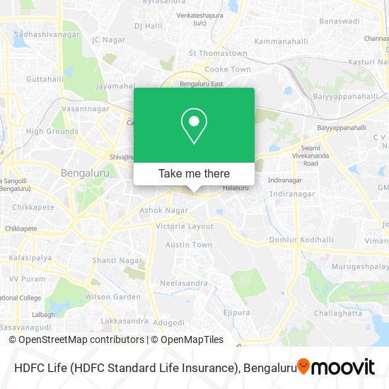 HDFC Life (HDFC Standard Life Insurance) map