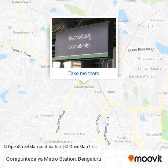 Goraguntepalya Metro Station map