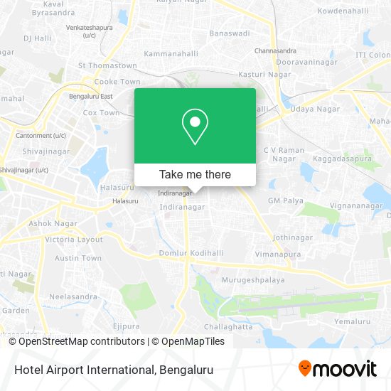 Hotel Airport International map