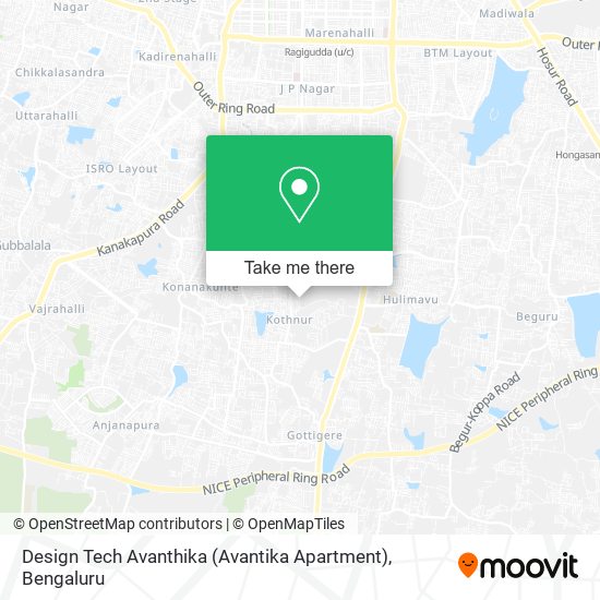 Design Tech Avanthika (Avantika Apartment) map