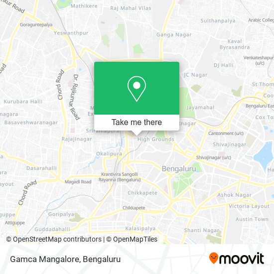 Gamca Mangalore map