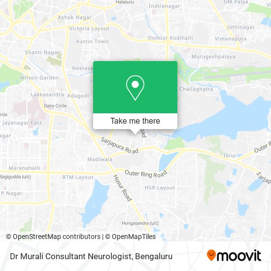 Dr Murali Consultant Neurologist map