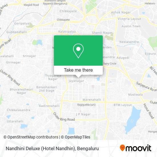 Nandhini Deluxe (Hotel Nandhin) map