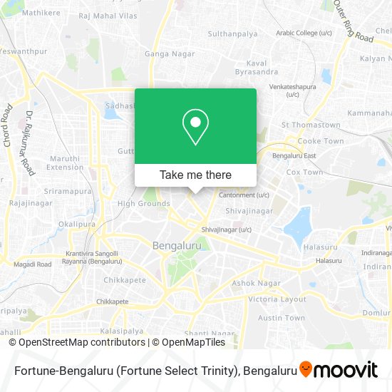 Fortune-Bengaluru (Fortune Select Trinity) map