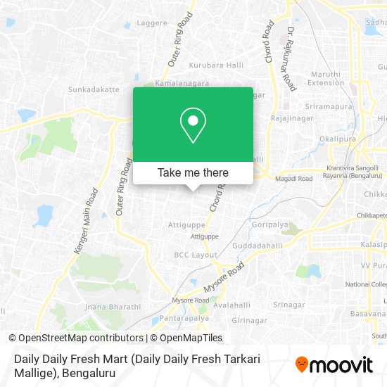 Daily Daily Fresh Mart (Daily Daily Fresh Tarkari Mallige) map