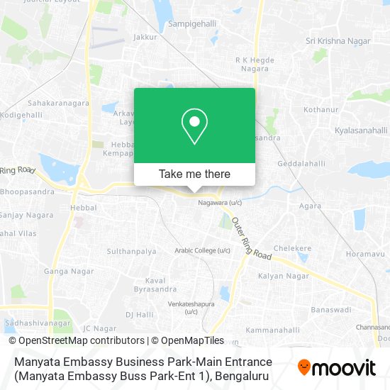 Manyata Embassy Business Park-Main Entrance (Manyata Embassy Buss Park-Ent 1) map