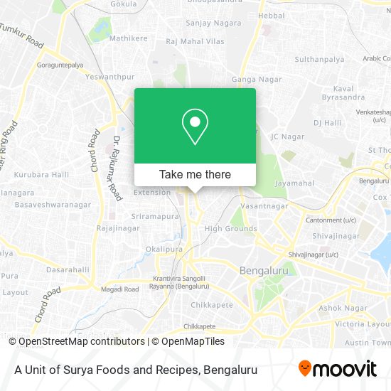 A Unit of Surya Foods and Recipes map