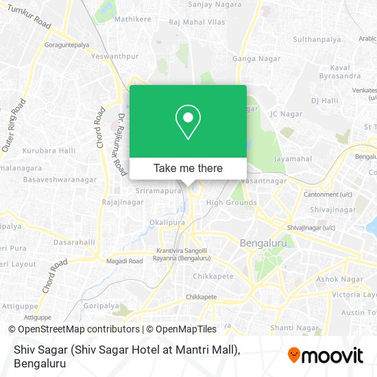 Shiv Sagar (Shiv Sagar Hotel at Mantri Mall) map