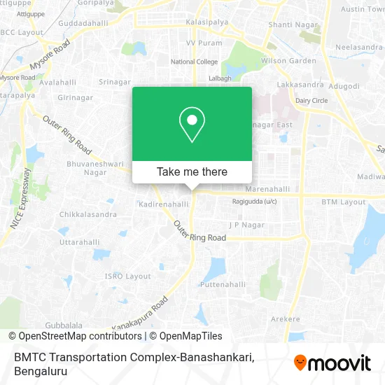 BMTC Transportation Complex-Banashankari map