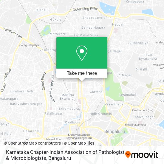 Karnataka Chapter-Indian Association of Pathologist & Microbiologists map