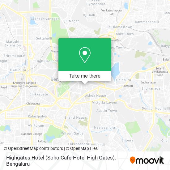 Highgates Hotel (Soho Cafe-Hotel High Gates) map
