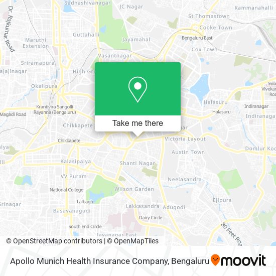 Apollo Munich Health Insurance Company map