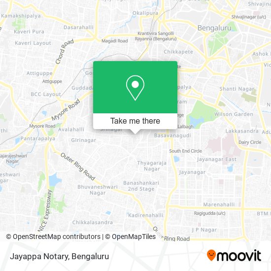 Jayappa Notary map