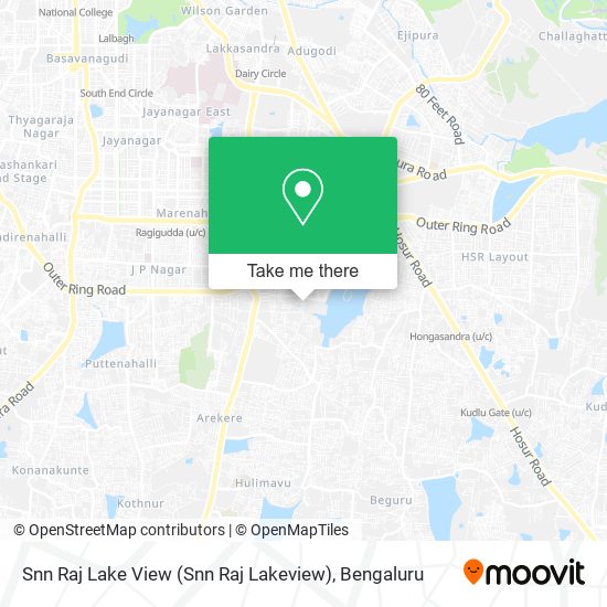 Snn Raj Lake View (Snn Raj Lakeview) map