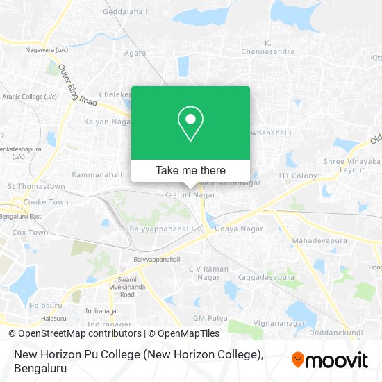 New Horizon Pu College map