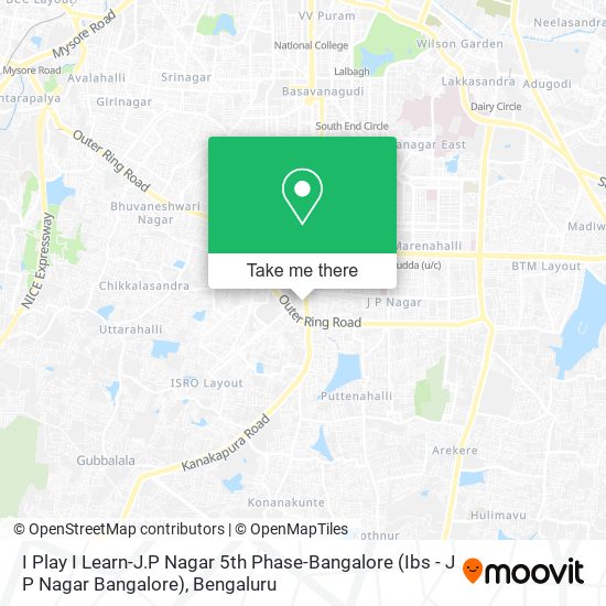 I Play I Learn-J.P Nagar 5th Phase-Bangalore (Ibs - J P Nagar Bangalore) map