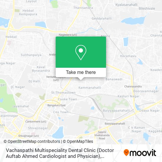 Vachaspathi Multispeciality Dental Clinic (Doctor Auftab Ahmed Cardiologist and Physician) map