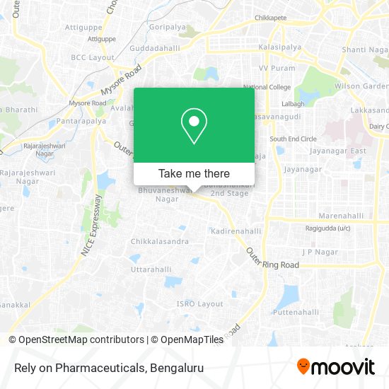 Rely on Pharmaceuticals map