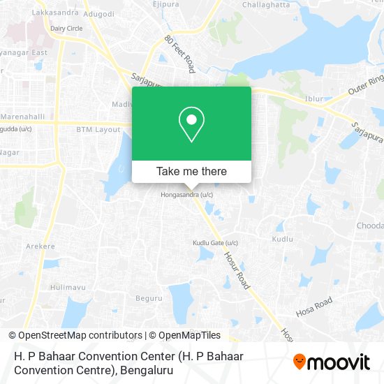 H. P Bahaar Convention Center map