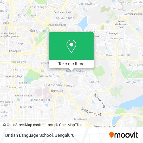 British Language School map