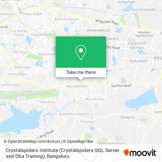 Crystalspiders Institute (Crystalspiders-SQL Server and Dba Training) map