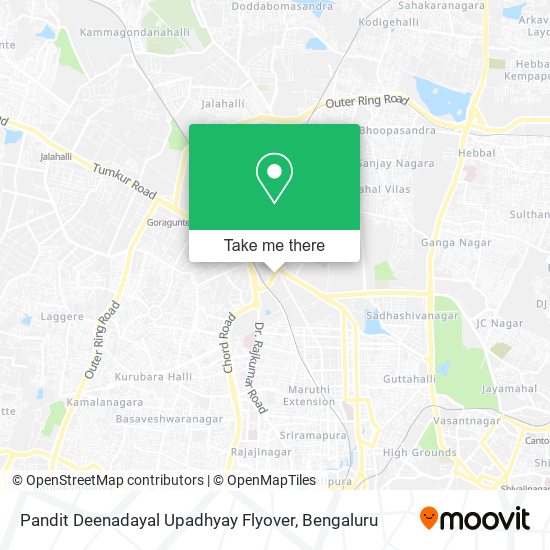 Pandit Deenadayal Upadhyay Flyover map