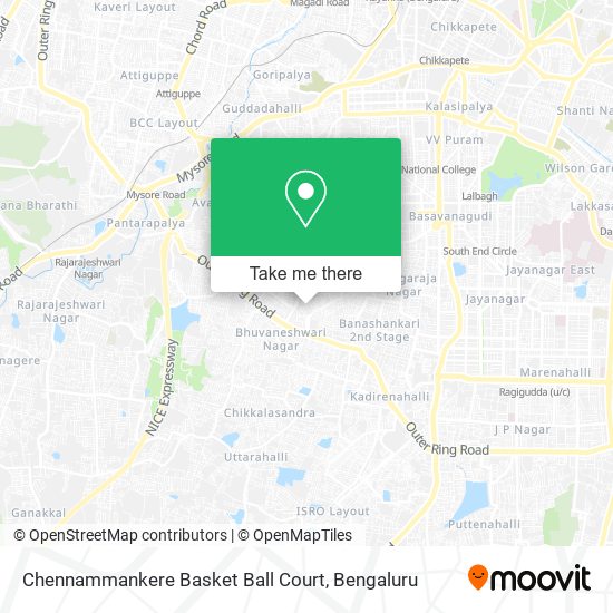 Chennammankere Basket Ball Court map