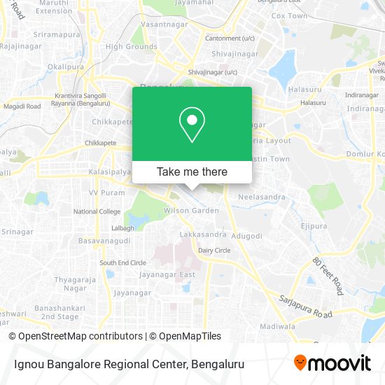 Ignou Bangalore Regional Center map