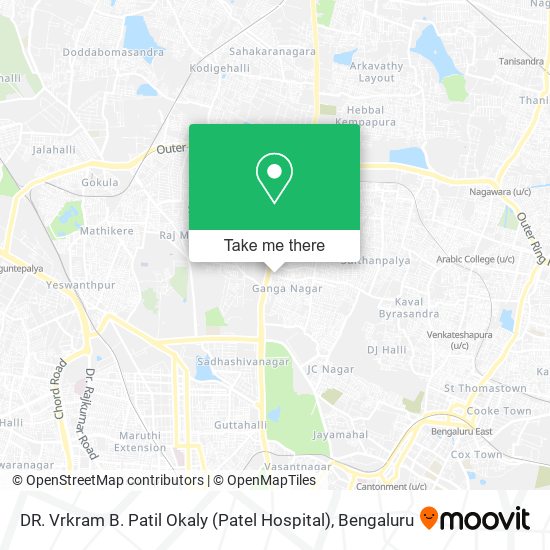 DR. Vrkram B. Patil Okaly (Patel Hospital) map