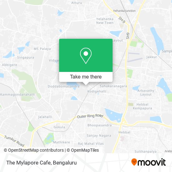 The Mylapore Cafe map