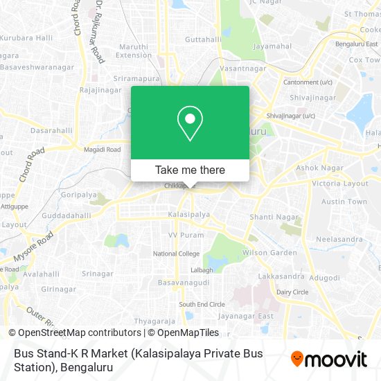 Bus Stand-K R Market (Kalasipalaya Private Bus Station) map