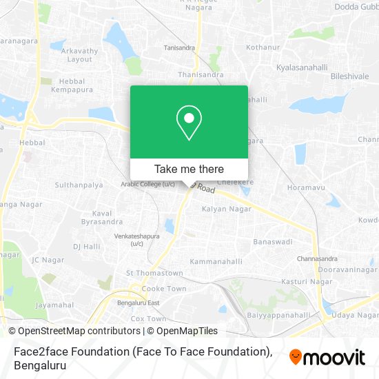 Face2face Foundation (Face To Face Foundation) map