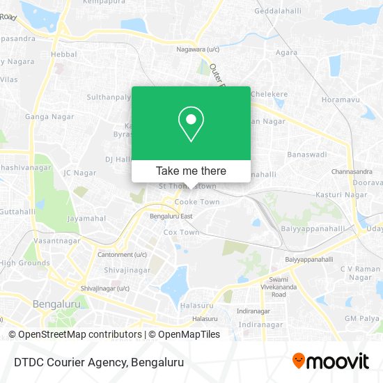 DTDC Courier Agency map