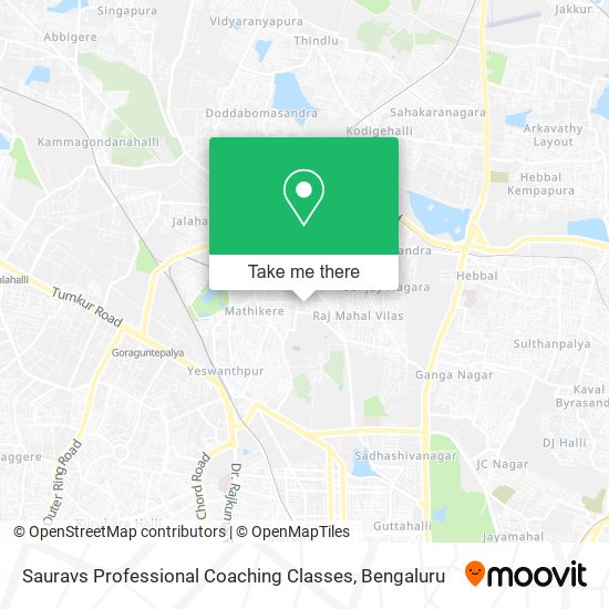 Sauravs Professional Coaching Classes map