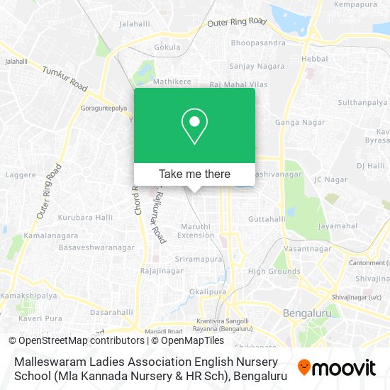 Malleswaram Ladies Association English Nursery School (Mla Kannada Nursery & HR Sch) map