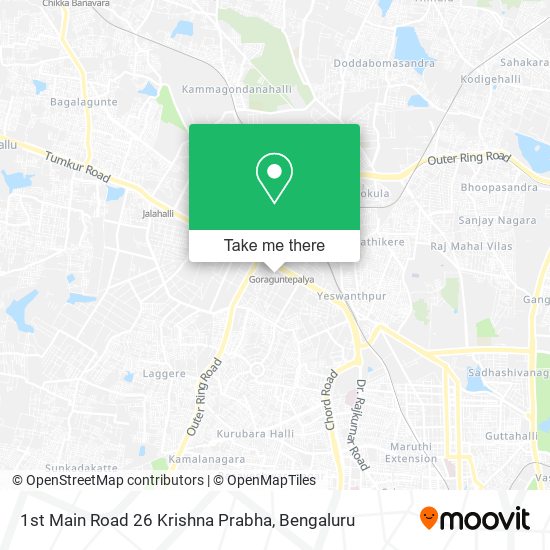 1st Main Road 26 Krishna Prabha map