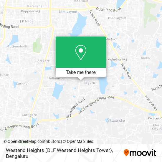 Westend Heights (DLF Westend Heights Tower) map