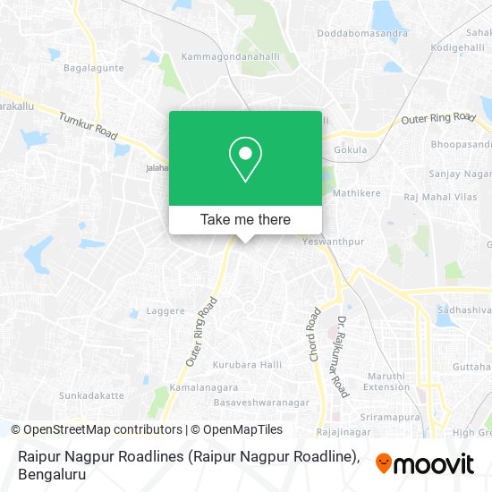Raipur Nagpur Roadlines map