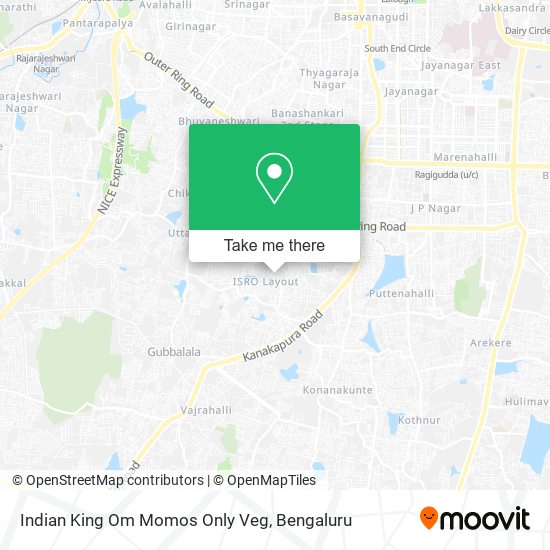Indian King Om Momos Only Veg map