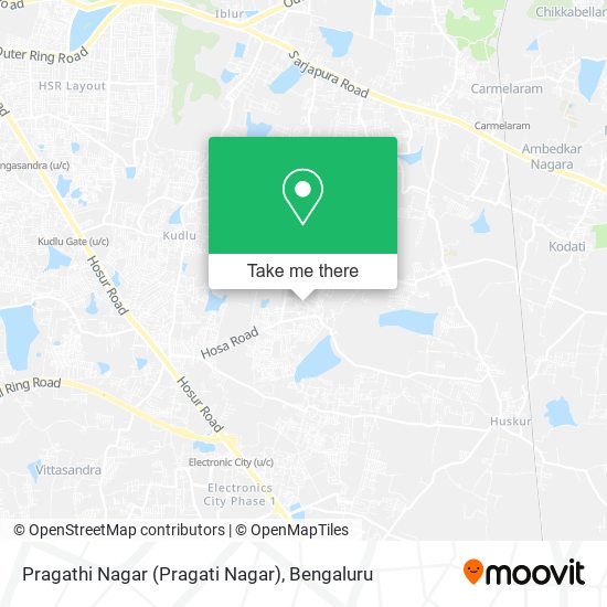 Pragathi Nagar (Pragati Nagar) map