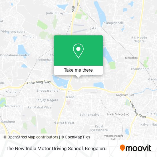 The New India Motor Driving School map